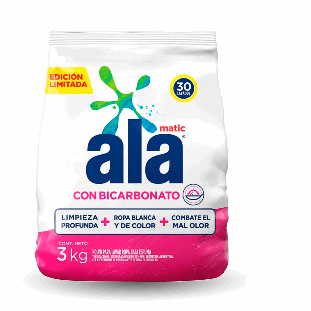 JABON ALA EN POLVO BICARBONATO REG 3Kg