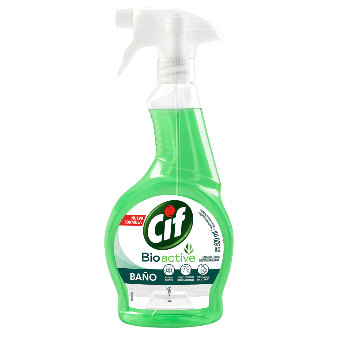 LIMPIADOR CIF BAÑO UR GATILLO 500ml.