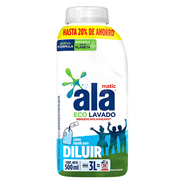 JABON LIQ ALA P/DILUIR C/BOTELLA