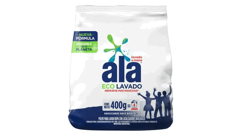 JABON EN POLVO ALA ECO LAVADO A MANO 400g.