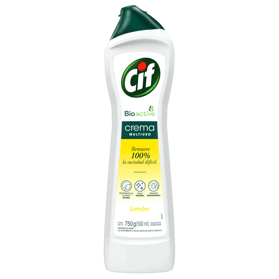 LIMPIADOR CIF CREMA LIMON 750grs