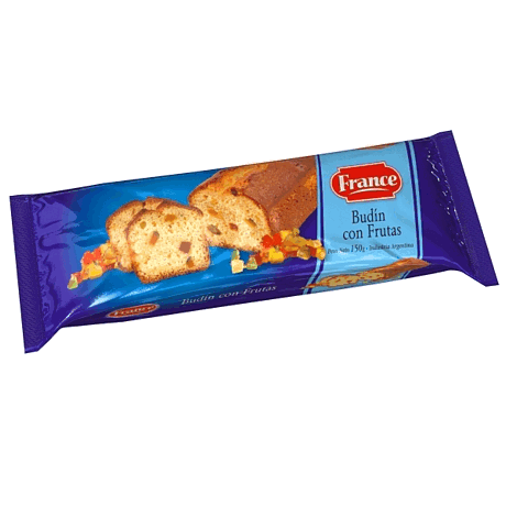 BUDIN FRANCE C/FRUTAS x150grs.
