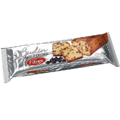 BUDIN FIRENZE C/ GOTAS DE CHOC. 200g