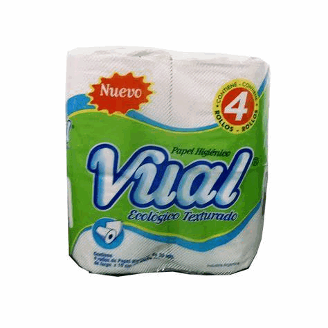 PAPEL HIG VUAL ECOLOGICO 4 u x 30 mts