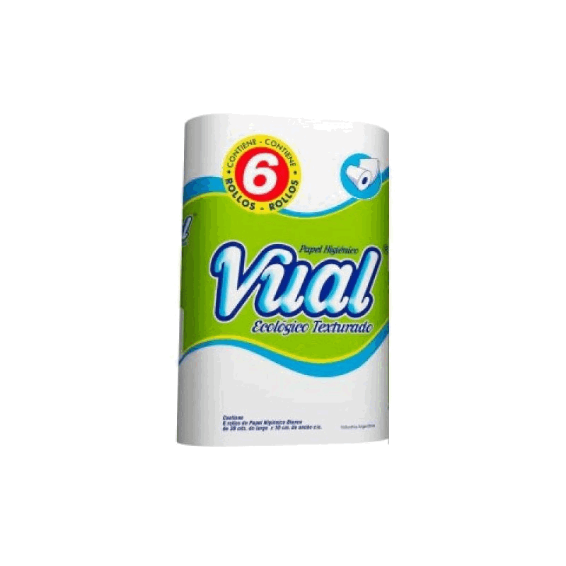 PAPEL HIG VUAL ECOLOGICO 6 u x 30 mts