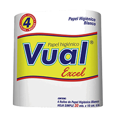 PAPEL HIG VUAL EXCEL x 4 u x 30 mts