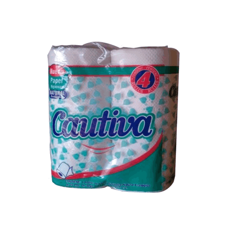 PAPEL HIG CAUTIVA NATURAL 4 u x 30 mts