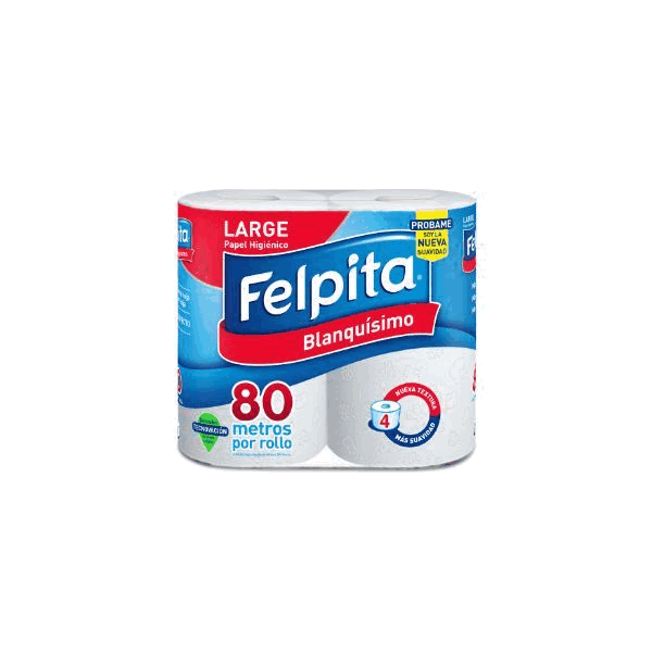 PAPEL HIG. FELPITA 4X80mts.