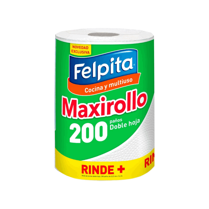 ROLLO COCINA FELPITA 200 PAÑOS
