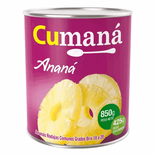 ANANA CUMANA RODAJAS 836g