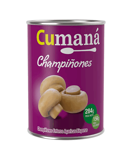 CHAMPIGNONES CUMANA LAMINADOS 284grs.