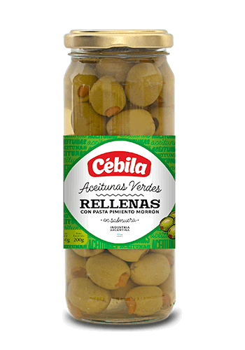 ACEITUNA VERDE CEBILA RELL FRASCO 200g