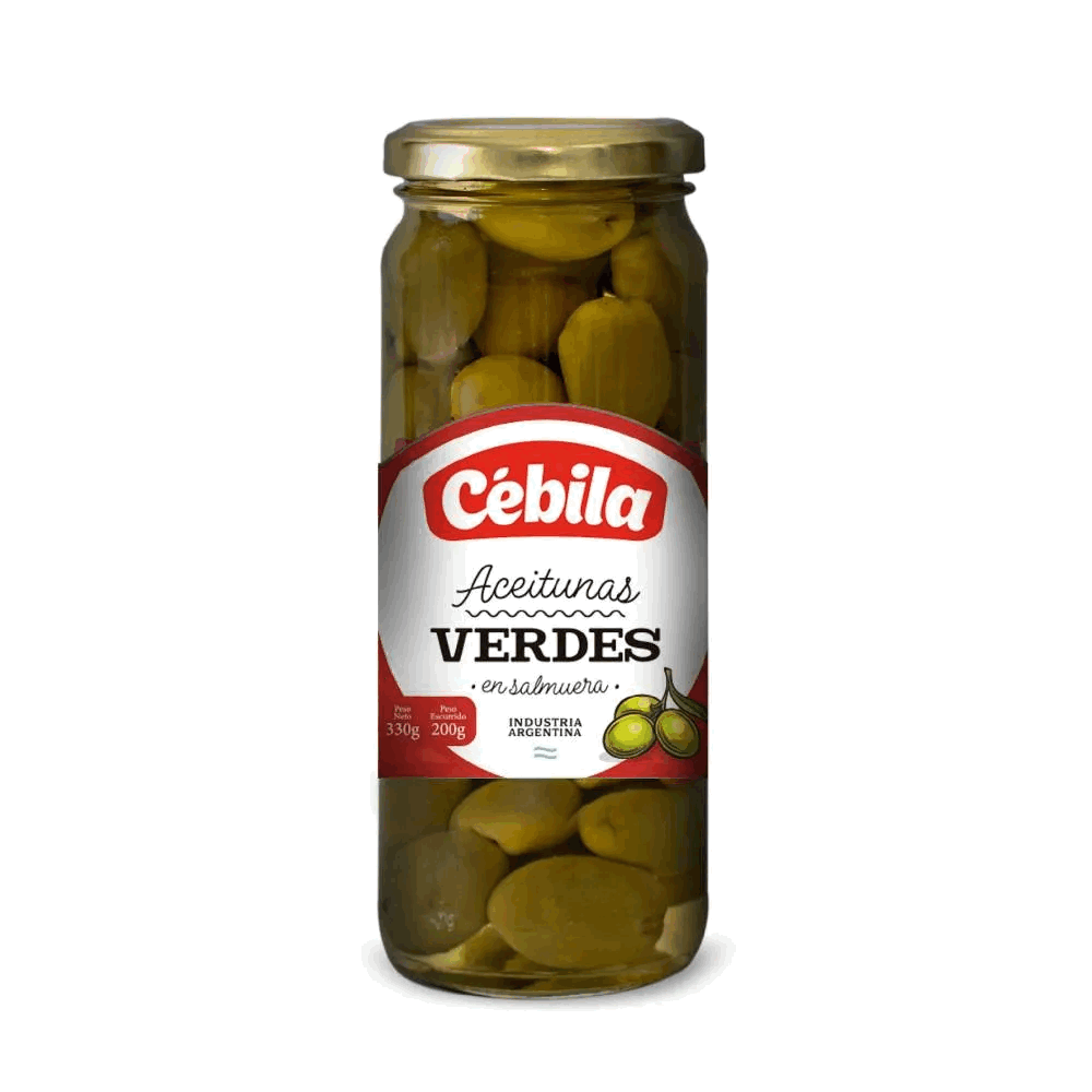 ACEITUNA VERDE CEBILA FRASCO 200g