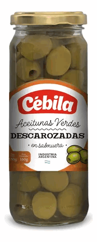 ACEITUNA VERDE CEBILA DESC FRASCO 160g