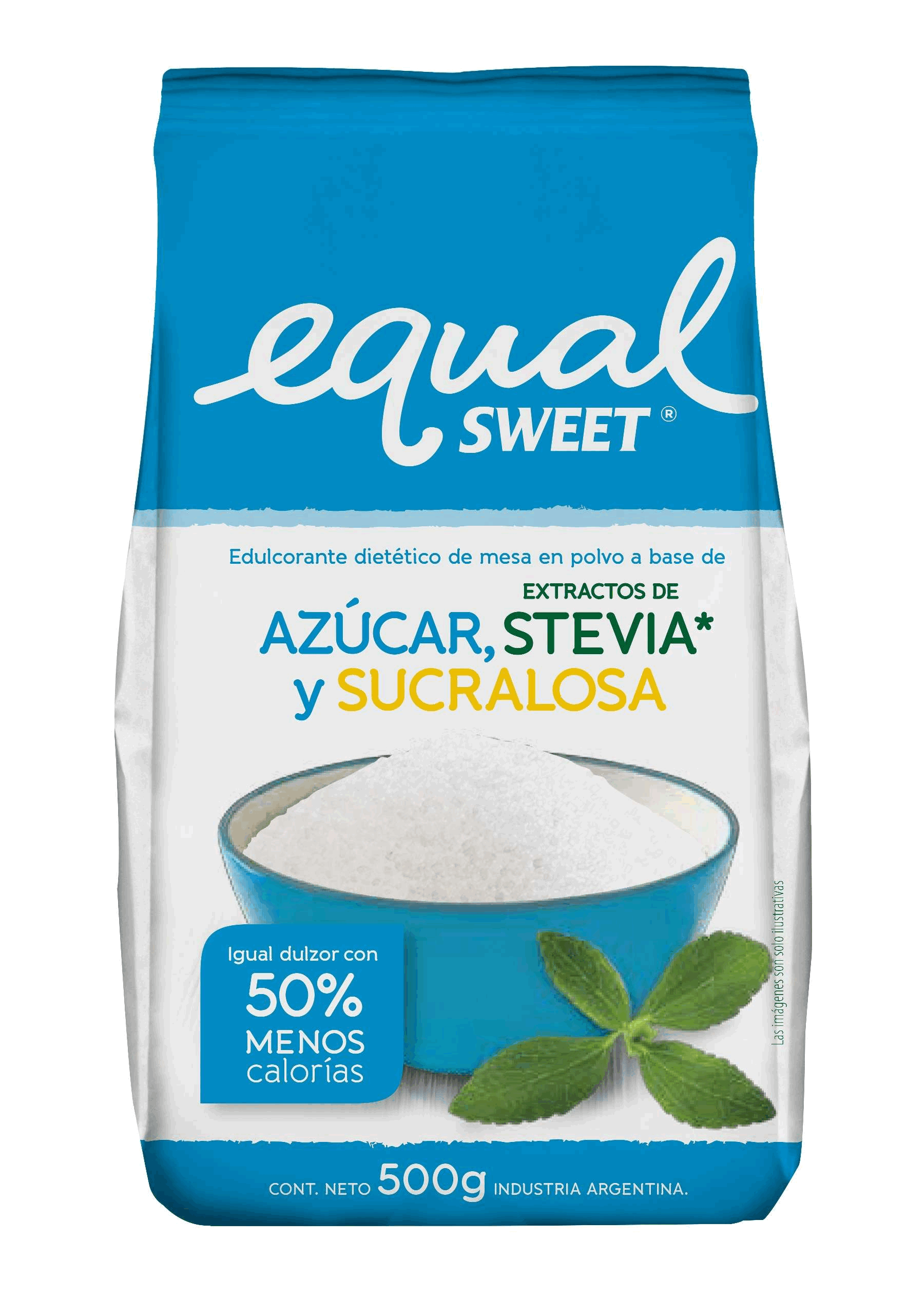AZUCAR EQUAL C/STEVIA Y SUCRALOSA 500g