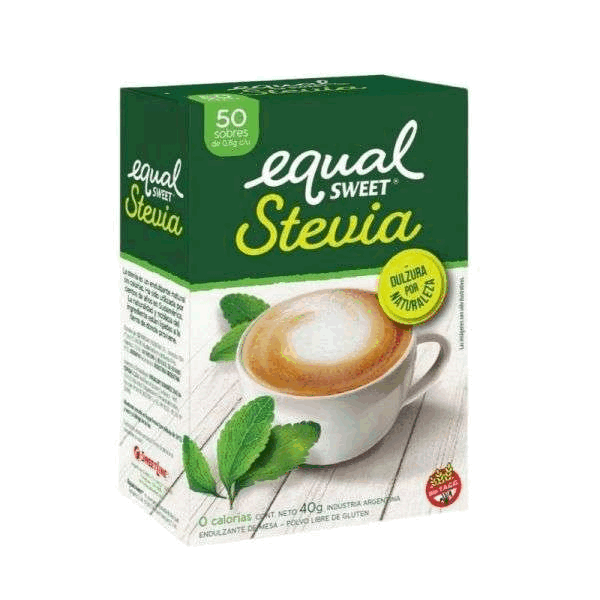 EDULCORANTE EQUAL C/STEVIA SOBRES x 50u