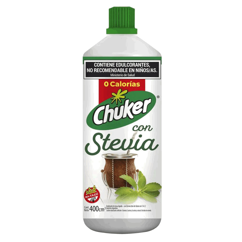 EDULCORANTE CHUKER C/ESTEVIA 400cc