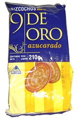 BIZCOCHOS 9 DE ORO AZUCARADOS 200grs