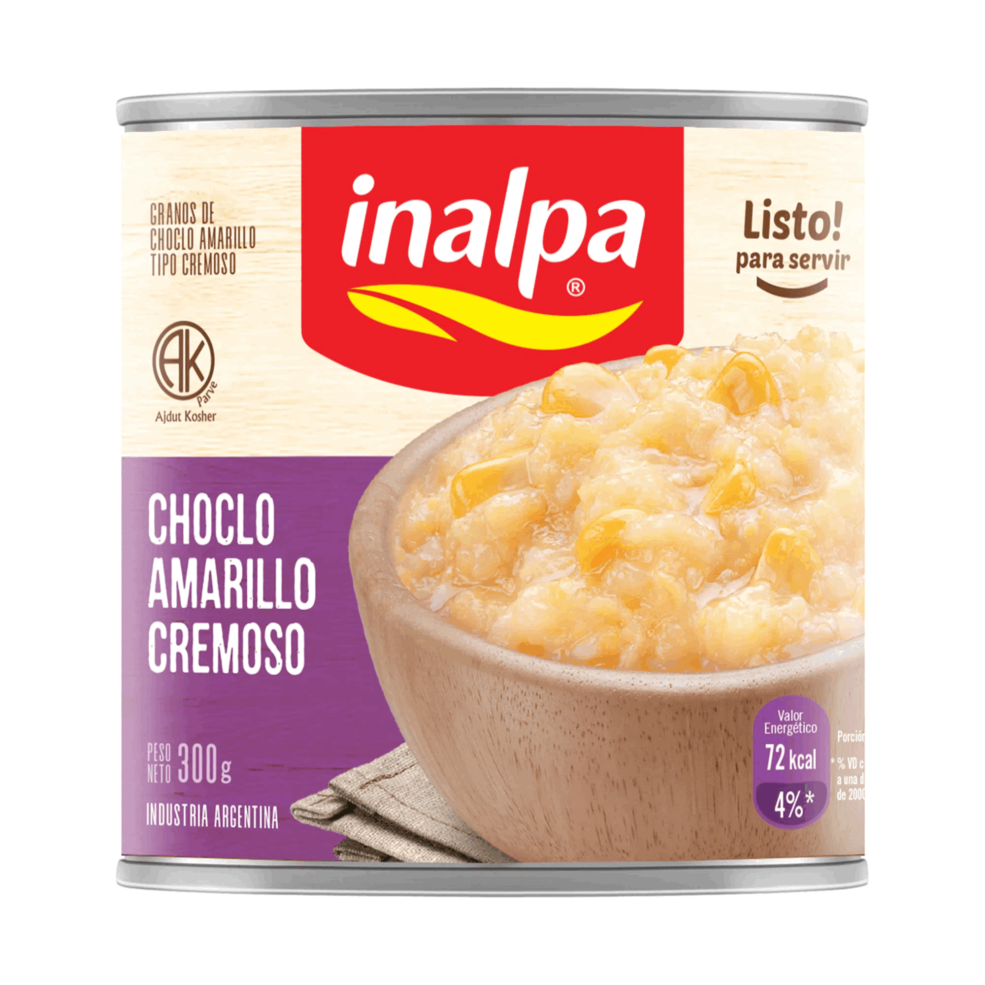 CHOCLO CREMA AMARILLO INALPA LATA 300g