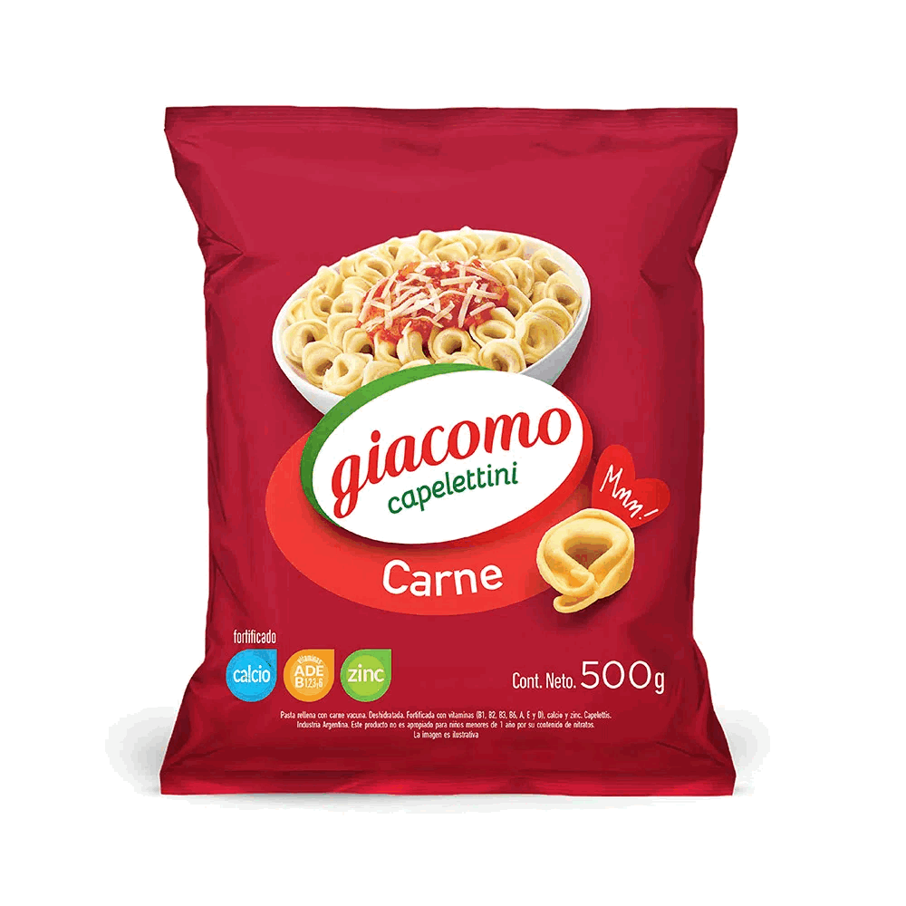 CAPELETTINI GIACOMO CARNE 500grs.