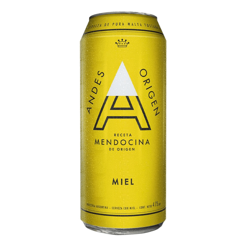 CERVEZA ANDES ORIGEN MIEL LATA 6X473 cc