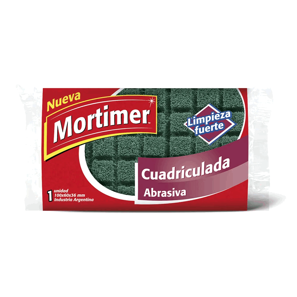 ESPONJA MORTIMER CUADRICULADA ABRASIVA