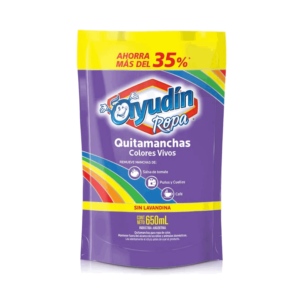 QUITAMANCHAS AYUDIN COLORES VIVOS 650ml