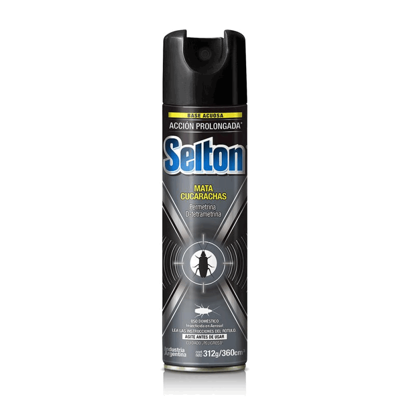 INSECTICIDA SHELTON NEGRO MATA CUCARACHAS 360 ML