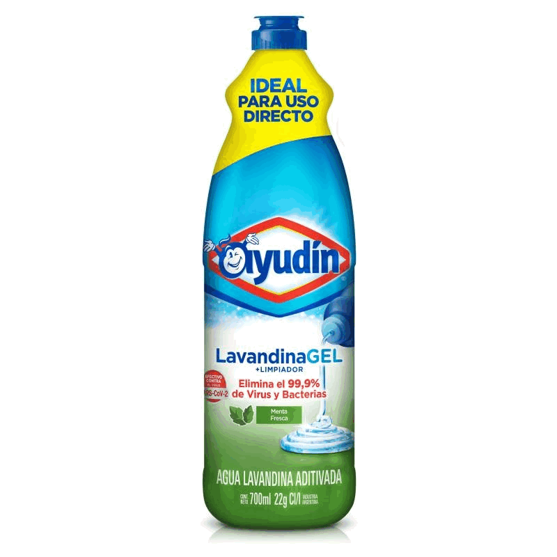 LAVANDINA AYUDIN GEL MENTA FRESCA 700ml.