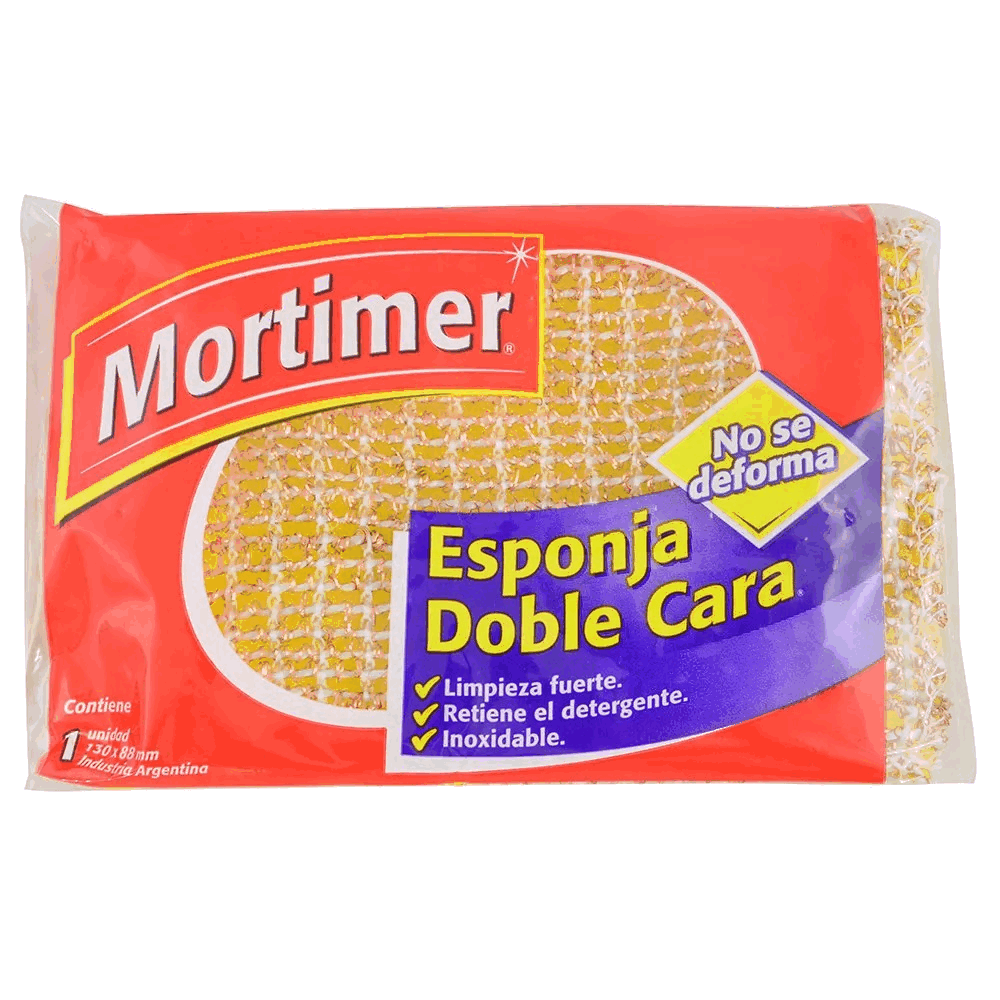 ESPONJA MORTIMER DOBLE CARA