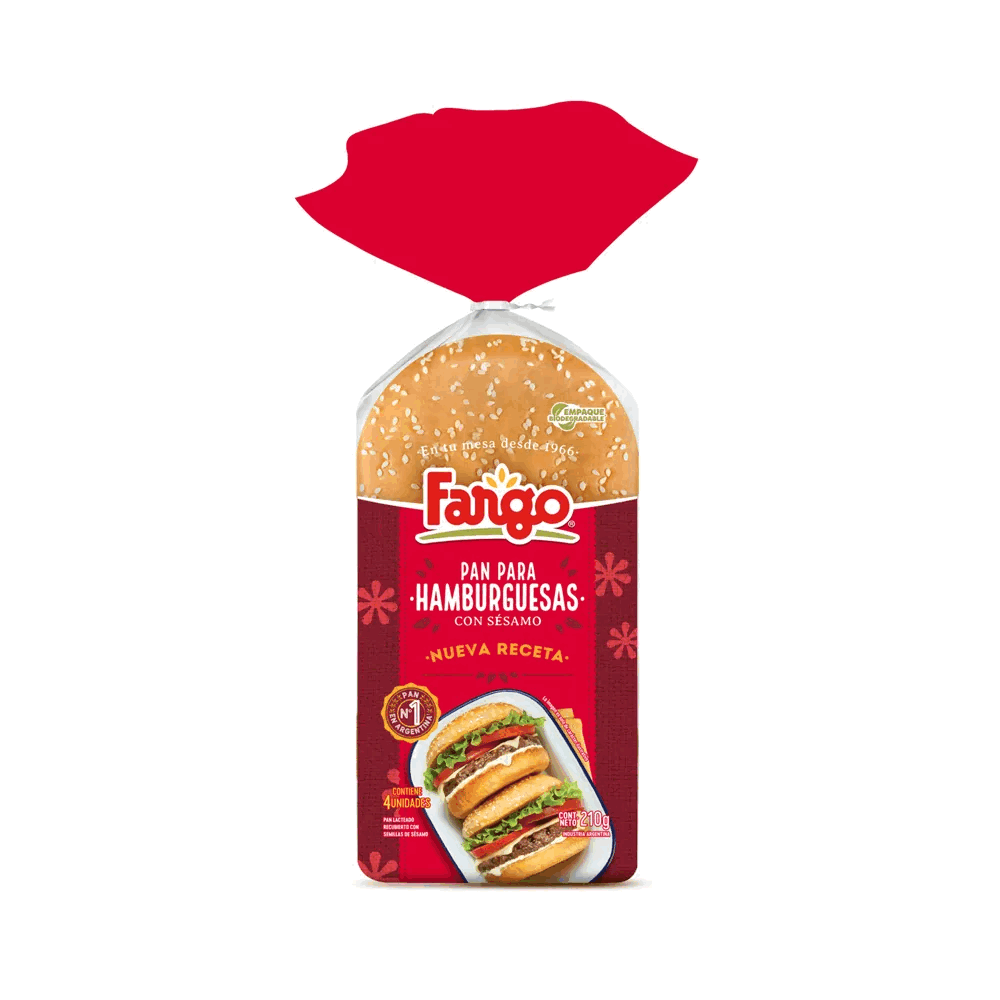 PAN HAMBURGUESA FARGO C/SESAMO x 30u.
