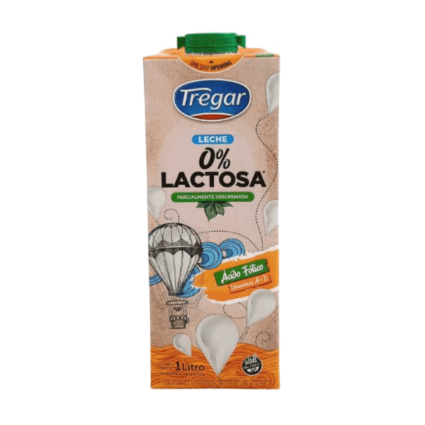 LECHE DESLACTOSADA TREGAR DESCREMADA 1L