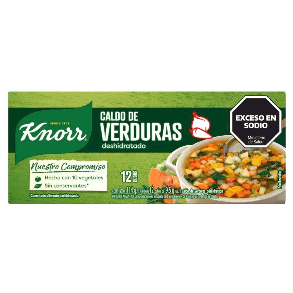 CALDO KNORR VERDURA 12u