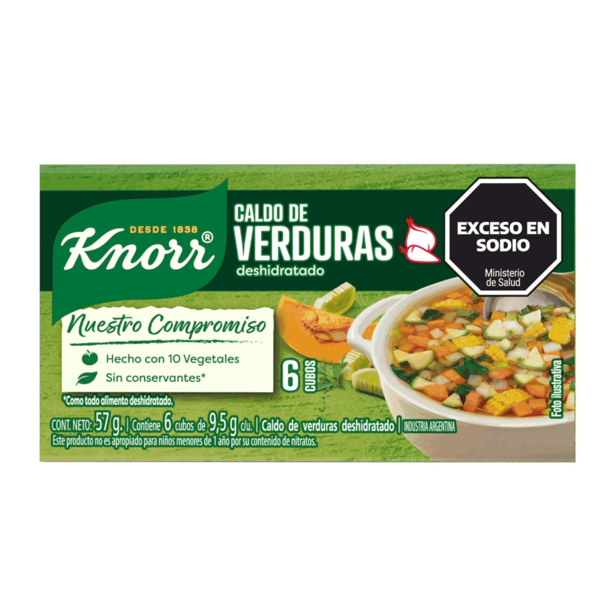 CALDO VERDURA KNORR DISP 10 x 6u