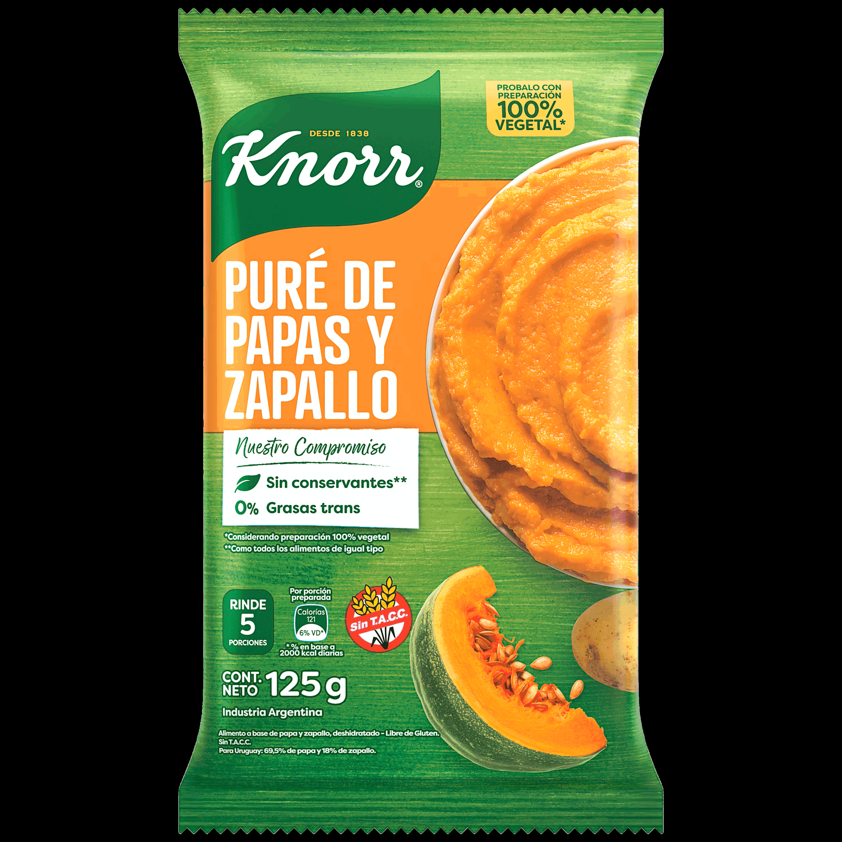 PURE KNORR PAPA Y ZAPALLO 125g