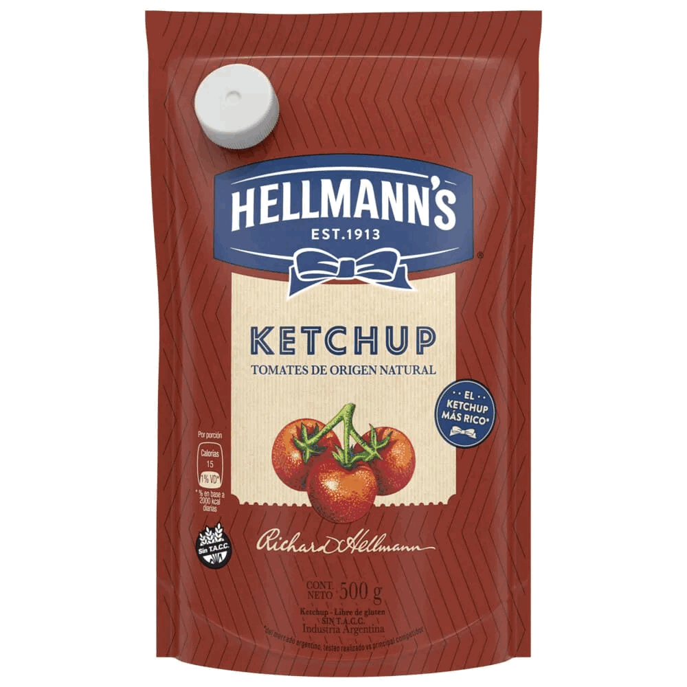 KETCHUP HELLMANS DP 500grs