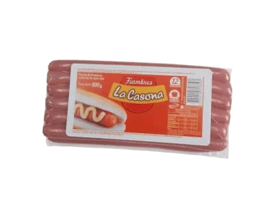 SALCHICHAS LA CASONA LARGAS 890grs.