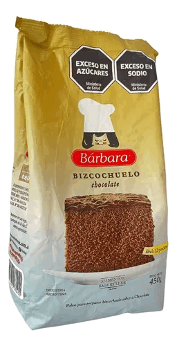BIZCOCHUELO BARBARA CHOCOLATE 450g