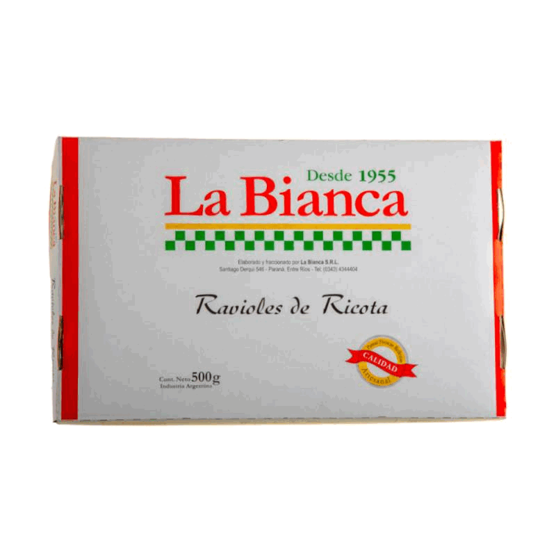 RAVIOLES LA BIANCA RICOTA 500g