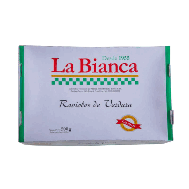 RAVIOLES LA BIANCA VERDURA 500g