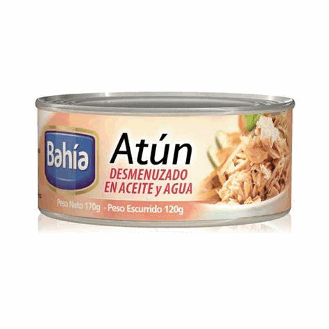 ATUN DESMENUZADO en aceite BAHIA 170grs