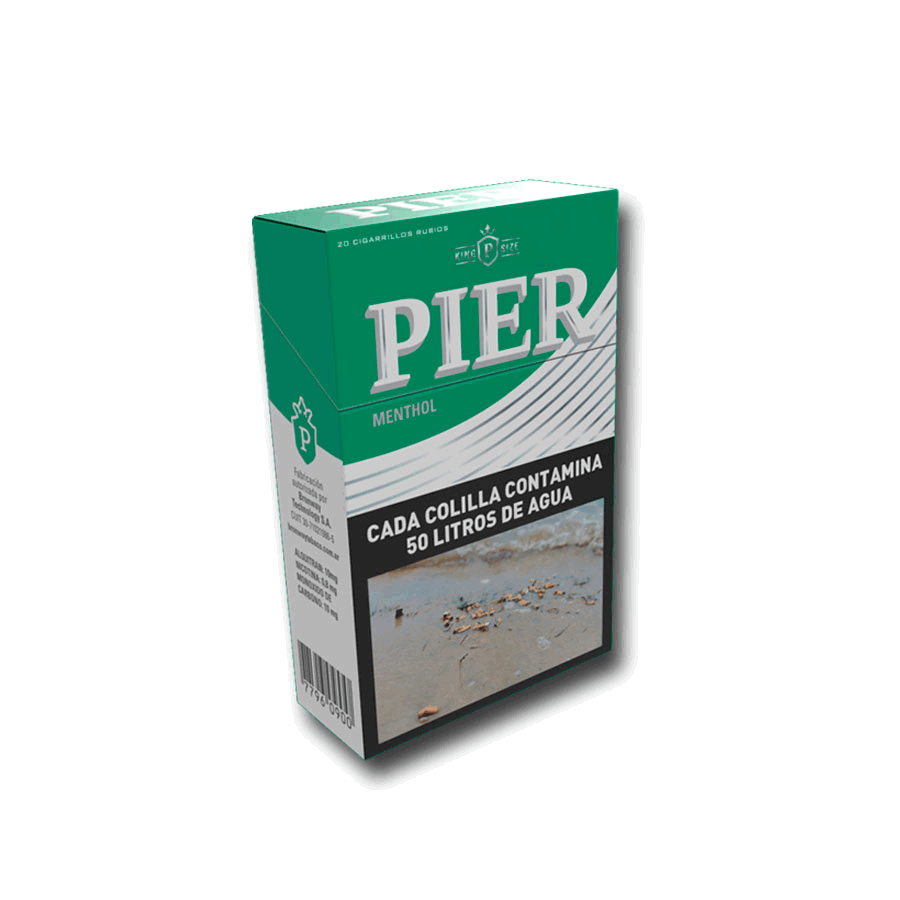 CIGARRILLOS PIER MENTHOL x 20u x 10 atados