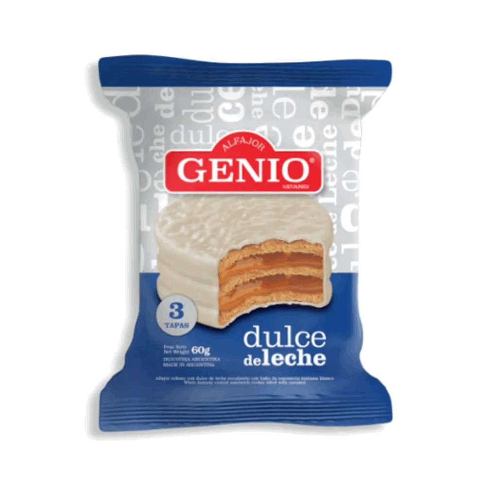 ALFAJOR GENIO TRIPLE BLANCO 60g