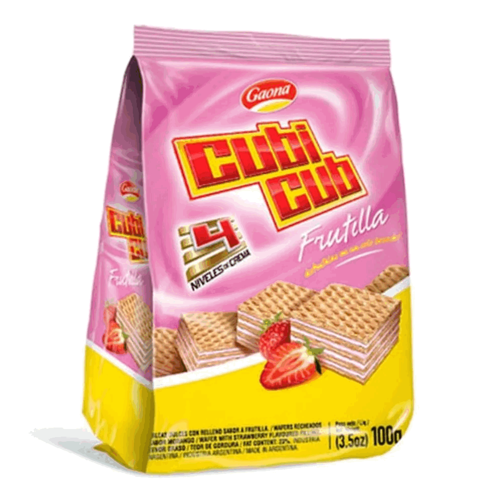 GALLETITA CUBICLUB FRUTILLA 100g