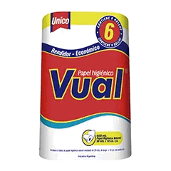 PAPEL HIGIENICO VUAL DOBLE HOJA 6 X 20