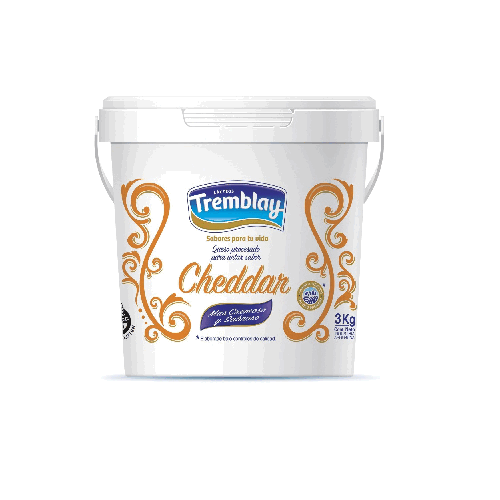 PASTA TREMBLAY CHEDDAR BALDE 3KG.