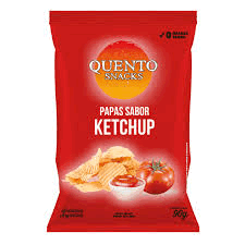 PAPAS FRITAS QUENTO KETCHUP 90grs.