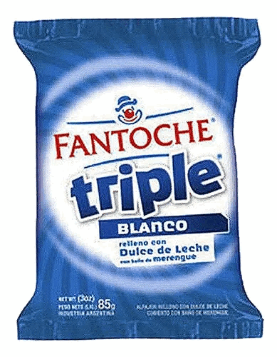ALFAJOR FANTOCHE TRIPLE BLANCO 85g